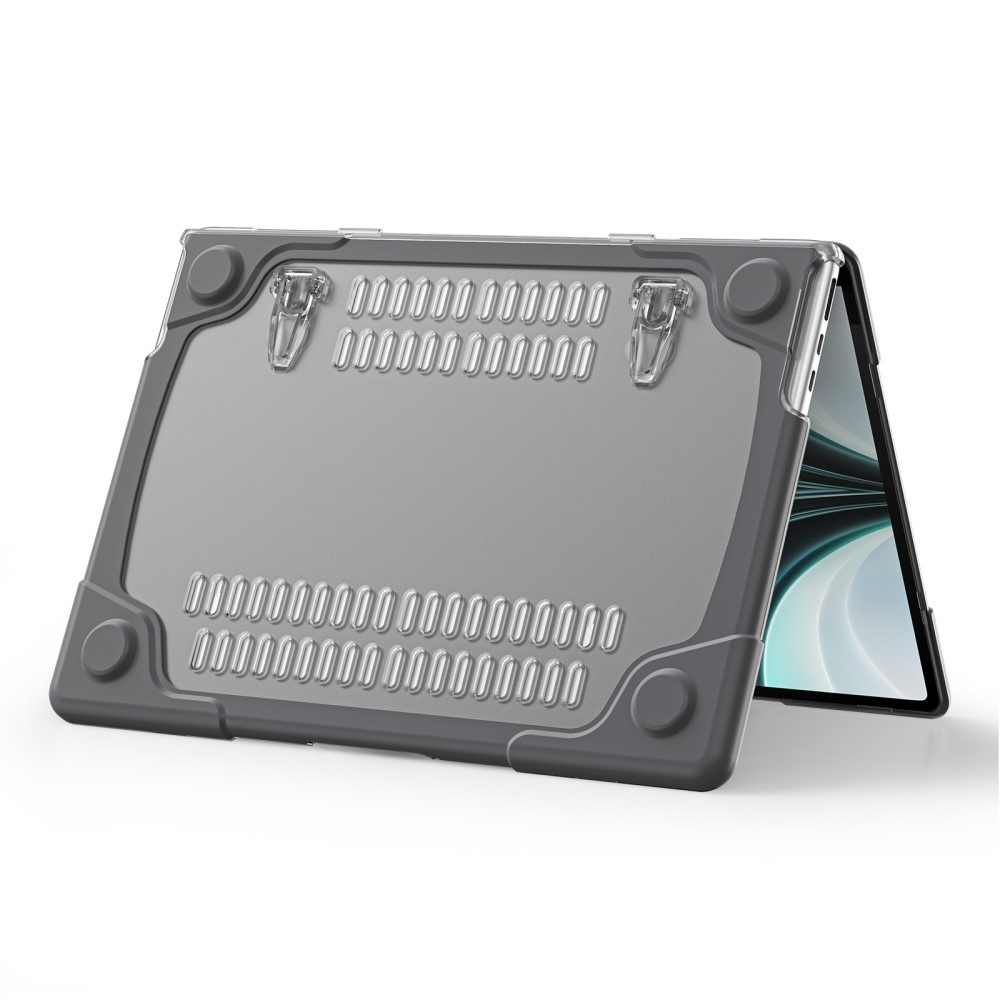 MacBook Air 13 inch (2022-2026) Armor cover hoes met pootjes - Grijs