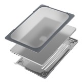 MacBook Air 13 inch (2022-2025) Armor cover hoes met pootjes - Grijs