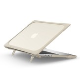 MacBook Air 13 inch (2022-2026) Armor cover hoes met pootjes - Beige