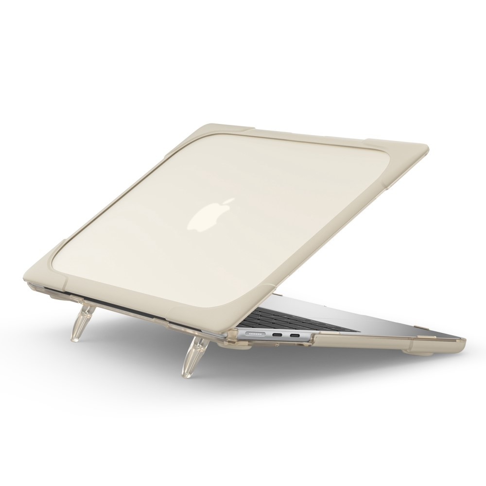 MacBook Air 13 inch (2022-2026) Armor cover hoes met pootjes - Beige