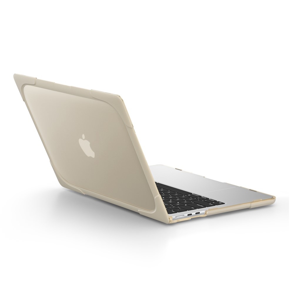 MacBook Air 13 inch (2022-2026) Armor cover hoes met pootjes - Beige