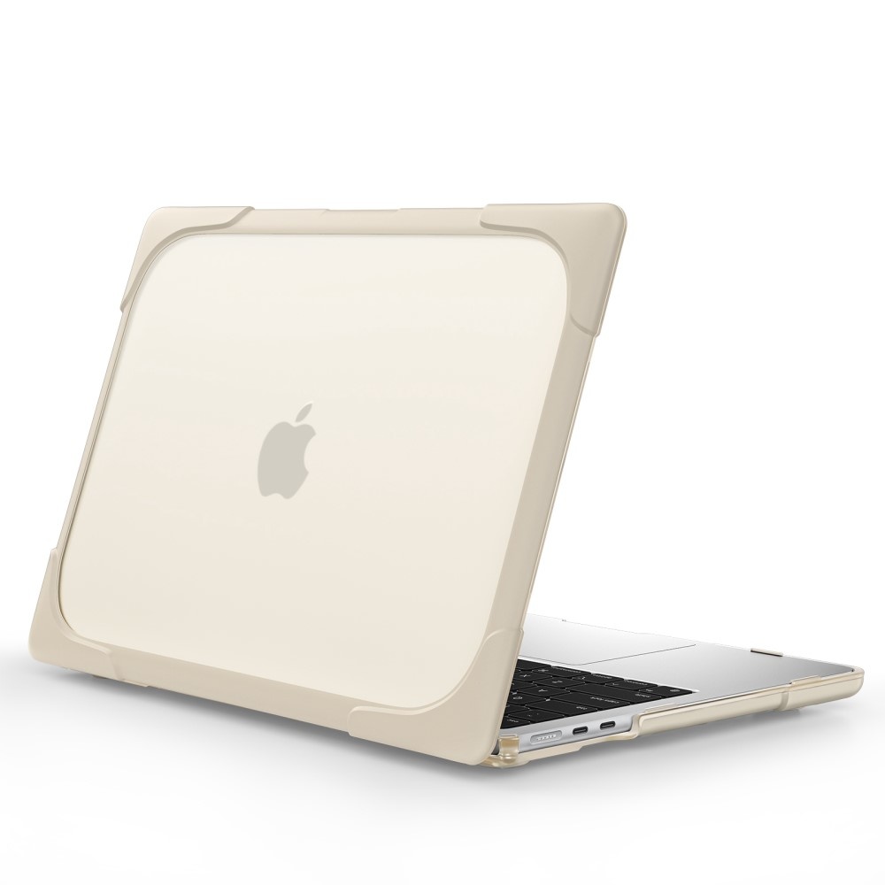 MacBook Air 13 inch (2022-2026) Armor cover hoes met pootjes - Beige