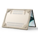 MacBook Air 13 inch (2022-2026) Armor cover hoes met pootjes - Beige