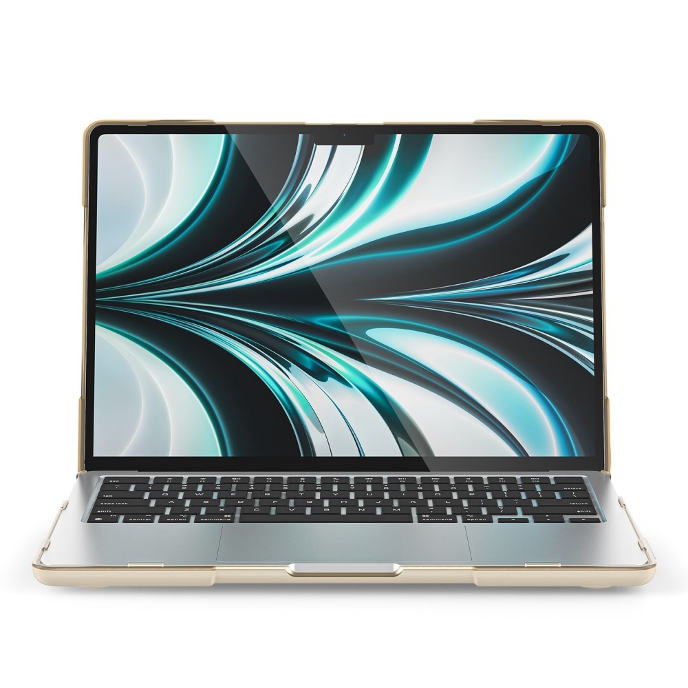 MacBook Air 13 inch (2022-2026) Armor cover hoes met pootjes - Beige