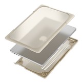 MacBook Air 13 inch (2022-2026) Armor cover hoes met pootjes - Beige
