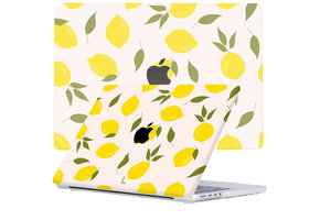 Lunso MacBook Pro 14 inch (2021-2024) cover hoes - case - Squeezy Lemon
