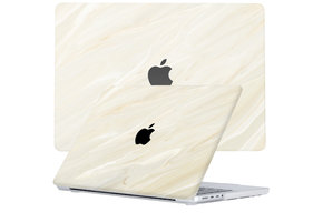 Lunso MacBook Pro 14 inch (2021-2024) cover hoes - case - Creamy Vibes