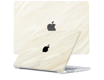 Lunso MacBook Pro 14 inch (2021-2024) cover hoes - case - Creamy Vibes
