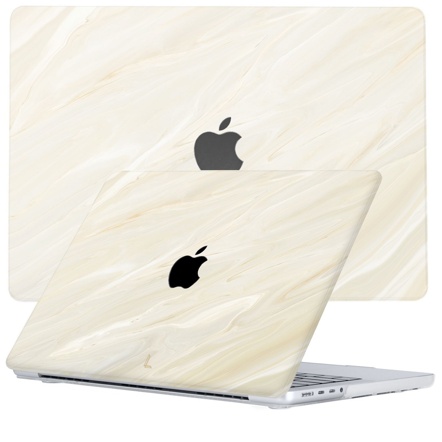 Lunso - MacBook Pro 14 inch M1 / M2 (2021-2023) - cover hoes - Creamy Vibes