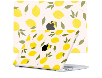 Lunso MacBook Pro 16 inch  (2021-2024) cover hoes - case - Squeezy Lemon