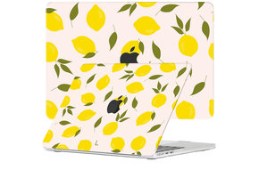 Lunso MacBook Air 13 inch (2022-2026) cover hoes - case - Squeezy Lemons