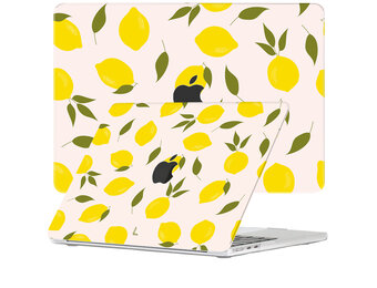 Lunso MacBook Air 13 inch (2022-2025) cover hoes - case - Squeezy Lemons