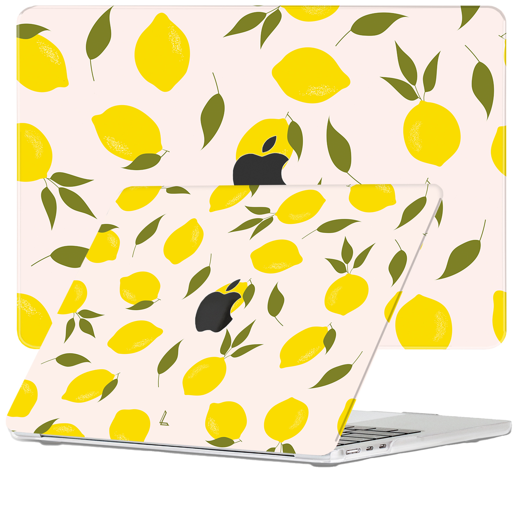 Lunso - MacBook Air 13 inch M2 (2022) - cover hoes - Squeezy Lemon
