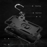 Samsung Galaxy A14 5G Armor backcover hoes met ringhouder - Zwart