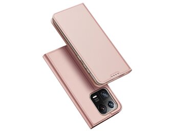 Dux Ducis - Xiaomi 13 Pro - Slim bookcase hoesje - Rose Goud