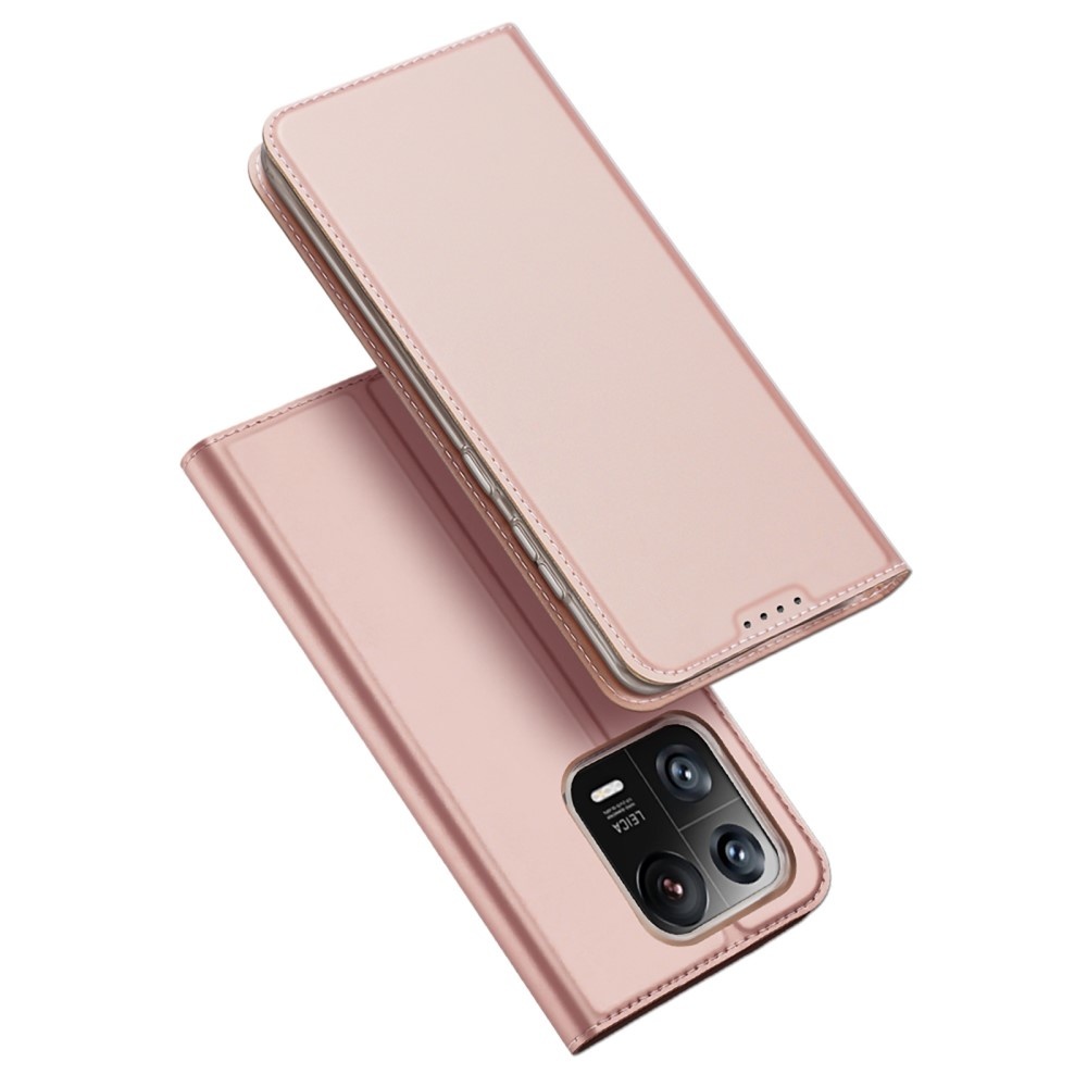 Dux Ducis - Xiaomi 13 Pro - Slim bookcase hoesje - Rose Goud