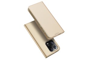Dux Ducis - Xiaomi 13 Pro - Slim bookcase hoesje - Goud
