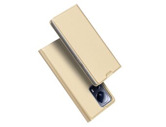 Dux Ducis - Xiaomi 13 Lite - Slim bookcase hoesje - Goud