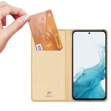 Samsung Galaxy A54 Slim Bookcase hoesje - Goud