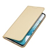 Samsung Galaxy A54 Slim Bookcase hoesje - Goud