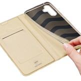Samsung Galaxy A54 Slim Bookcase hoesje - Goud