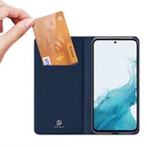 Samsung Galaxy A54 Slim Bookcase hoesje - Donkerblauw