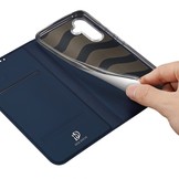 Samsung Galaxy A54 Slim Bookcase hoesje - Donkerblauw