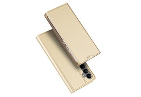 Dux Ducis - Samsung Galaxy A34 - Slim bookcase hoesje - Goud