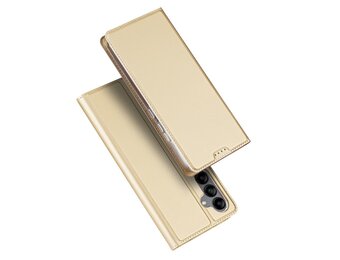 Dux Ducis - Samsung Galaxy A34 - Slim bookcase hoesje - Goud