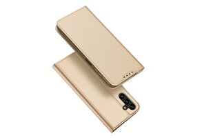 Dux Ducis - Samsung Galaxy A14 4G - Slim bookcase hoesje - Goud