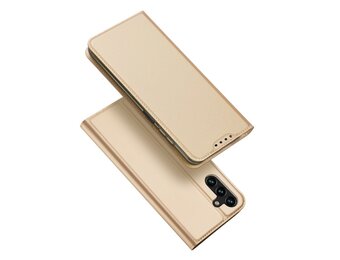Dux Ducis - Samsung Galaxy A14 4G - Slim bookcase hoesje - Goud