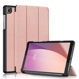 Lenovo Tab M8 Gen 4 (8 inch) Tri-Fold Bookcase hoes - Rose Goud
