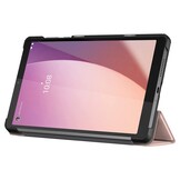 Lenovo Tab M8 Gen 4 (8 inch) Tri-Fold Bookcase hoes - Rose Goud