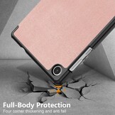 Lenovo Tab M8 Gen 4 (8 inch) Tri-Fold Bookcase hoes - Rose Goud