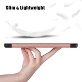 Lenovo Tab M8 Gen 4 (8 inch) Tri-Fold Bookcase hoes - Rose Goud