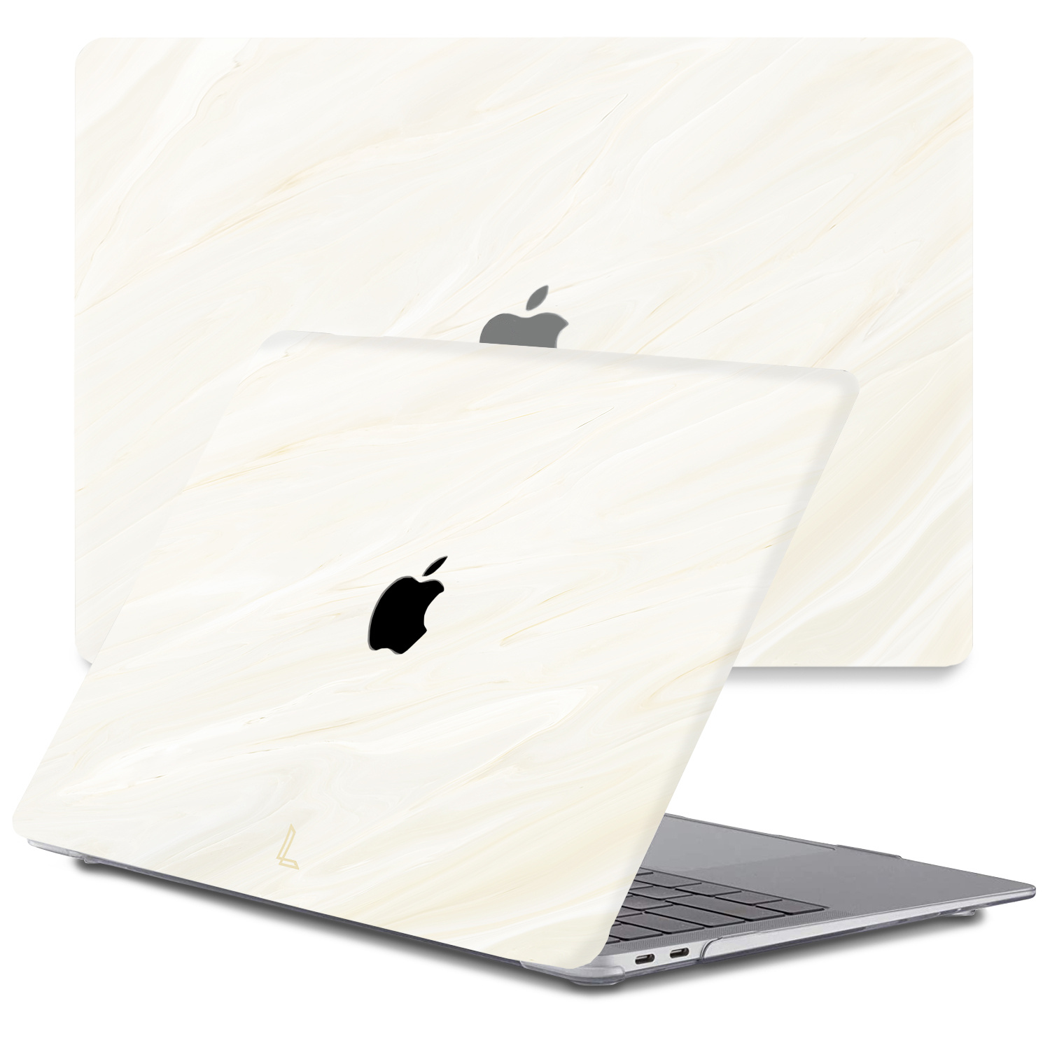 Lunso - MacBook Air 13 inch (2020) - cover hoes - Creamy Vibes