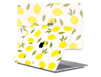 Lunso MacBook Air 13 inch M1 (2020) cover hoes - case - Squeezy Lemon