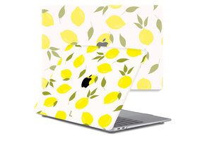 Lunso MacBook Pro 13 inch M1/M2 (2020-2022) cover hoes - case - Squeezy Lemon