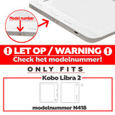 Kobo Libra 2 hoes (7 inch) Vegan Saffiano leren sleep cover - Tulpen