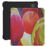 Kobo Libra 2 hoes (7 inch) Vegan Saffiano leren sleep cover - Tulpen
