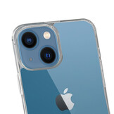 iPhone 13 Telefoonhoes met zwart koord - Transparant