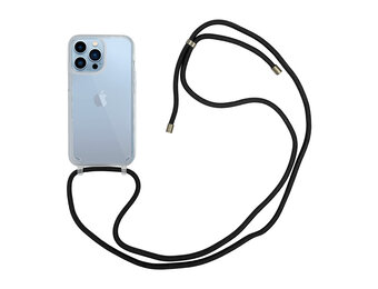 Høyde - iPhone 13 Pro Max - Telefoonhoes met koord - Transparant