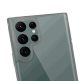 Samsung Galaxy S22 Ultra Telefoonhoes met zwart koord - Transparant