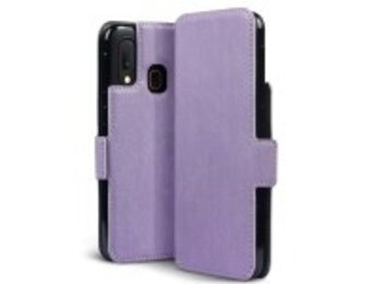 Qubits - slim wallet hoes - Samsung Galaxy A20e - Paars