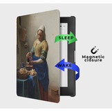 Kobo Aura Edition 1 hoes (6 inch) Vegan Saffiano leren sleep cover - Vermeer Melkmeisje