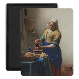 Kobo Aura Edition 1 hoes (6 inch) Vegan Saffiano leren sleep cover - Vermeer Melkmeisje