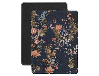 Lunso - Kobo Aura H20 Edition 1 hoes (6.8 inch) - Vegan Saffiano Leren sleep cover - Urban Park