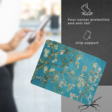 Kobo Aura H20 Edition 1 hoes (6.8 inch) Vegan Saffiano leren sleep cover - Van Gogh Amandelbloesem