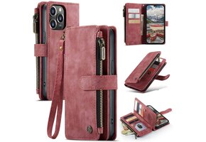 Caseme - iPhone 14 Pro Max - Portemonnee hoes - Rood