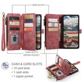 iPhone 14 Pro Max  Portemonnee hoes - Rood